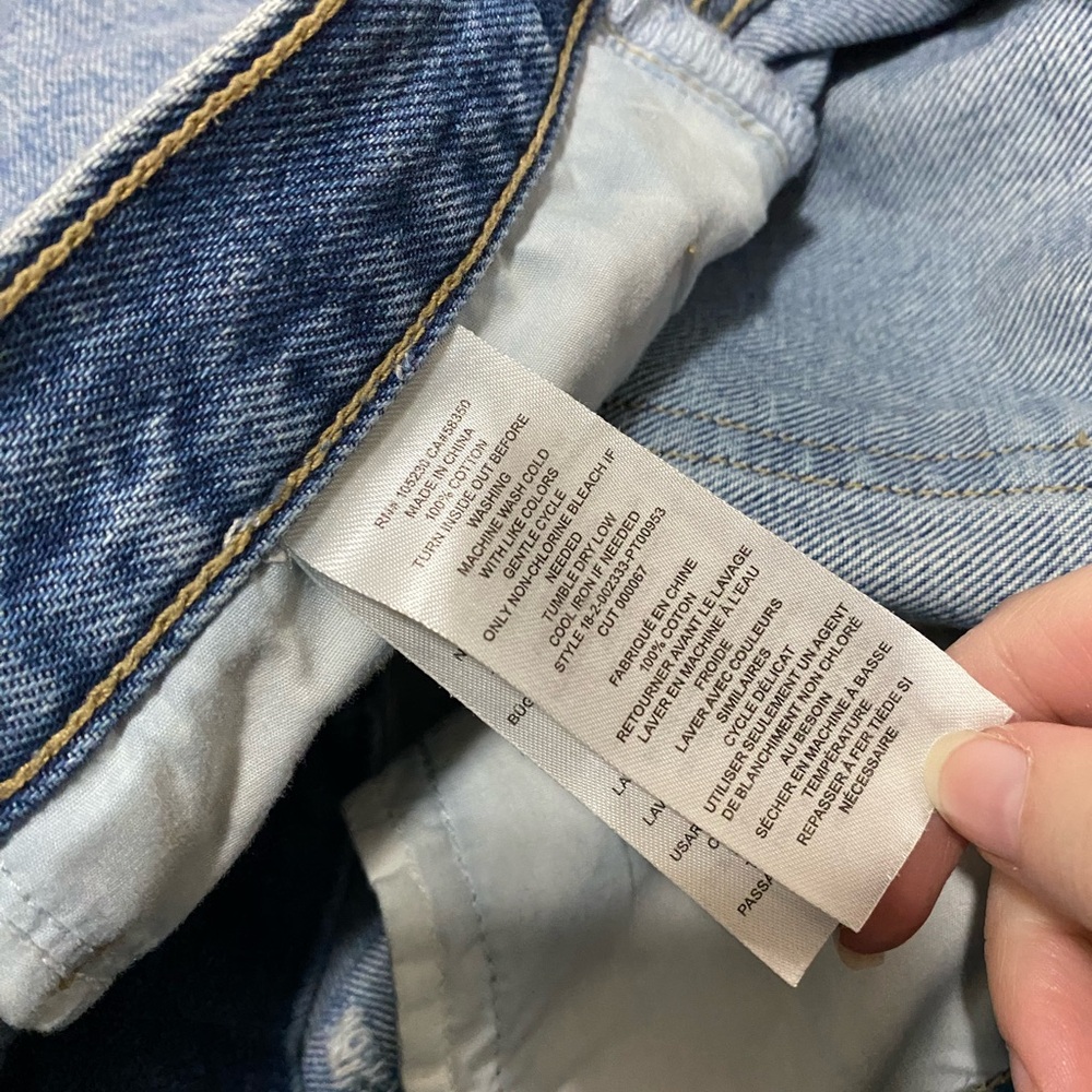Current / Elliot yours mine straight crop distressed jeans 31 - Picture 8 of 12